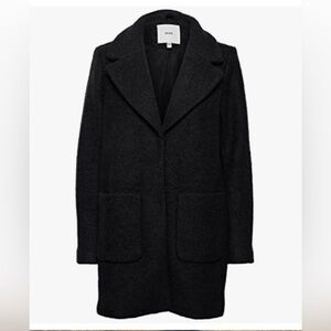 ICHI black boucle coat